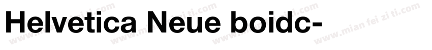 Helvetica Neue boidc字体转换